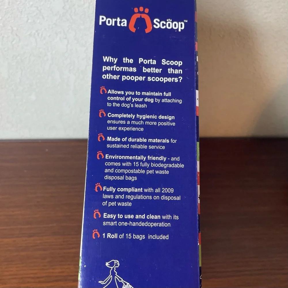 Porta Scoop pet‎ dog baggies carrier leash disposal biodegradable bags